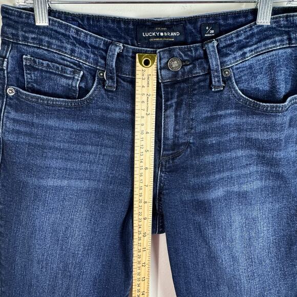 LUCKY BRAND EasyRider Women Size6/28 Regular BlueDenim Stretch Mid Rise - Picture 3 of 11